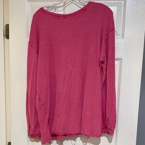 We The Free Pink Long Sleeve Top